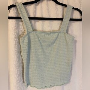 Paper Crane mint cropped tank top